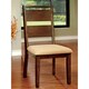 Furniture of America Montelle Dark Oak Dining Chair (Set of 2)