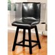 Furniture of America Karille Modern Black Counter Height Chair (Set of 2)