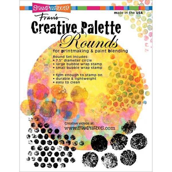 Stampendous Creative Palette Rounds Designs-(1) 7.5" Circle