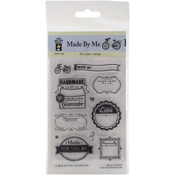Hot Off The Press Acrylic Stamps 3.75"X5.75" Sheet-Made By Me