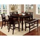 Furniture of America Clemmine Dark Cherry Counter Height Dining Bench
