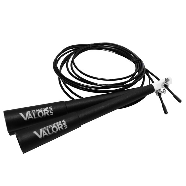 Valor Fitness TR-BLK-1 Black Triple Jump Rope