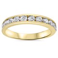 14k Yellow Gold 1ct TDW Channel-set Diamond Wedding Band (H-I, I2-I3)