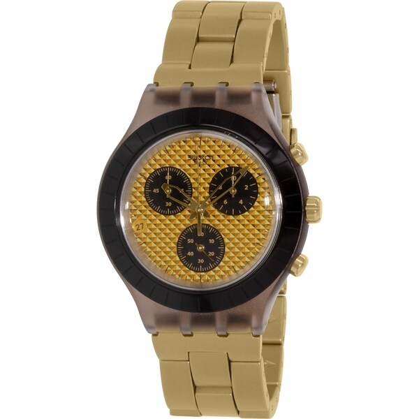Swatch Men's Irony SVCM4010AG Goldtone Swiss Quartz Watch