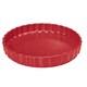 French Home 11-inch Red Ruffled Pie And Quiche Pan