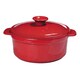French Home 5.8- or 3.2-quart Poppy Red Flame Top Round Dutch Oven And Stewpot