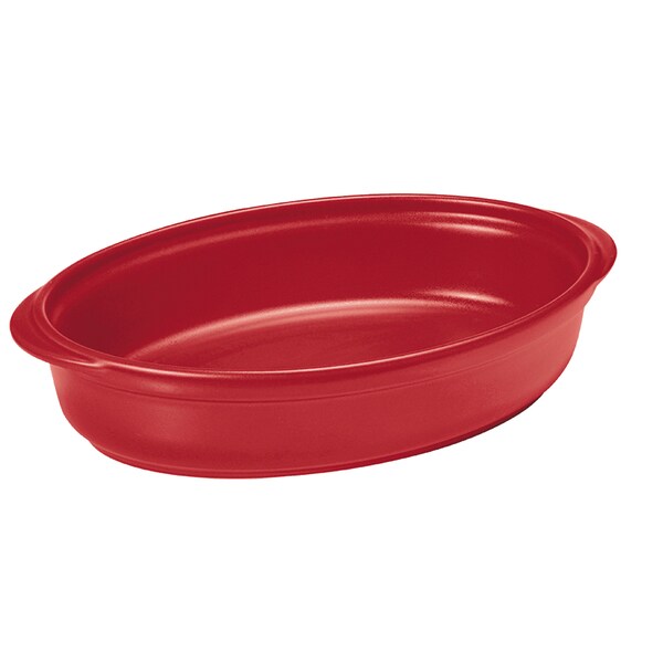 French Home 13-inch or 10-inch Red Oval Au Gratin Dish