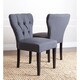 ABBYSON LIVING Bennet Charcoal Tufted Dining Chair (Set of 2)