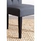 ABBYSON LIVING Bennet Charcoal Tufted Dining Chair (Set of 2)