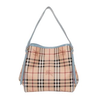 Burberry Small Canter Haymarket Check Tote