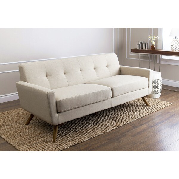 ABBYSON LIVING Bradley Ivory Fabric Sofa 17115402