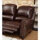 ABBYSON LIVING 'Madison' Top Grain Leather Pushback Reclining Loveseat