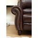 ABBYSON LIVING 'Madison' Top Grain Leather Pushback Reclining Loveseat