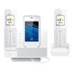 Panasonic KX-PRD262W DECT 6.0 1.93 GHz White Cordless Phone