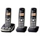 Panasonic KX-TG4223B DECT 6.0 Expandable Cordless Phone System With Digital Answering Machine
