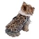 Insten Brown Pet Puppy Dog Plush Leopard Vest with Ultra Soft Fleece Lining