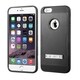 Insten Plain Hard PC/ Silicone Dual Layer Hybrid Rubberized Matte Phone Case Cover with Stand For Apple iPhone 6 Plus