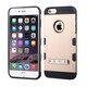 Insten Plain Hard PC/ Silicone Dual Layer Hybrid Rubberized Matte Phone Case Cover with Stand For Apple iPhone 6 Plus