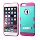 Insten Plain Hard PC/ Silicone Dual Layer Hybrid Rubberized Matte Phone Case Cover with Stand For Apple iPhone 6 Plus