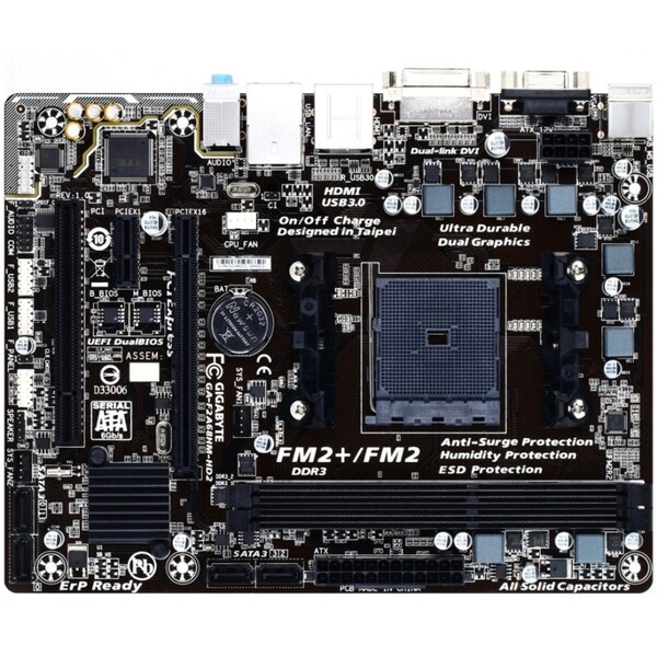 Gigabyte Ultra Durable 4 Plus GA-F2A68HM-HD2 Desktop Motherboard - AM