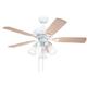 Kichler Lighting Traditional White 52 inch Ceiling Fan with 3-light Kit and Reversable Blades