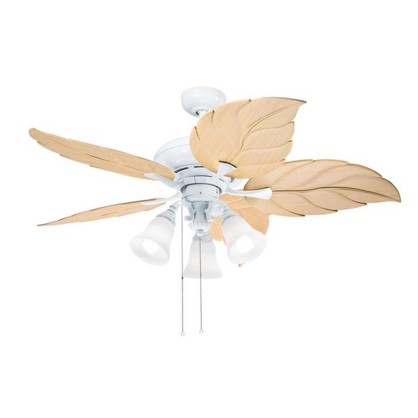 Kichler Lighting Transitional White 52 inch Ceiling Fan with 3-light Kit