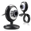 Insten 360-degree Rotatable 16.0 Mega Pixel USB Optical Digital LED Webcam with Microphone