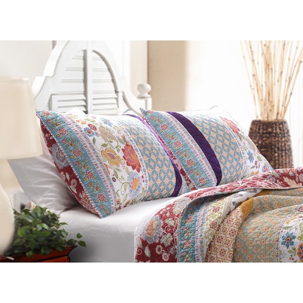 Greenland Home Fashions Geneva Patchwork Quilt Set