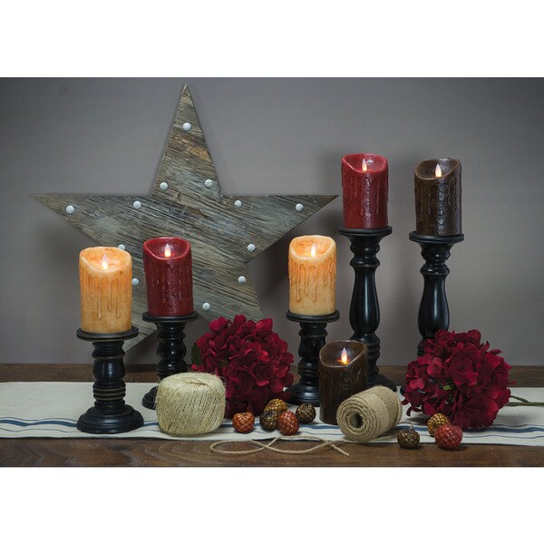 Mystique Primitive Flameless 5" Pillar Candle
