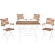 Safavieh Lawndale Teak Brown Outdoor Dining Set