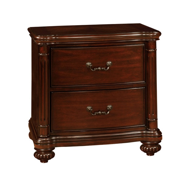 Furniture of America Miralle Dark Cherry 2Drawer Nightstand