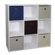 Home Basics Cube Shelves with 5 Non-Woven Bins