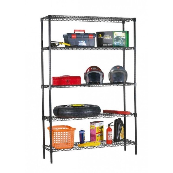Home Basics Wire 71" High Five Shelf Storage Shelving Unit