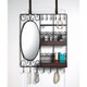 Home Basics Over-the-Door Vanity Scroll Jewelry and Cosmetic Organizer