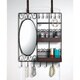 Home Basics Over-the-Door Vanity Scroll Jewelry and Cosmetic Organizer