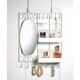 Home Basics Over-the-Door Vanity Scroll Jewelry and Cosmetic Organizer