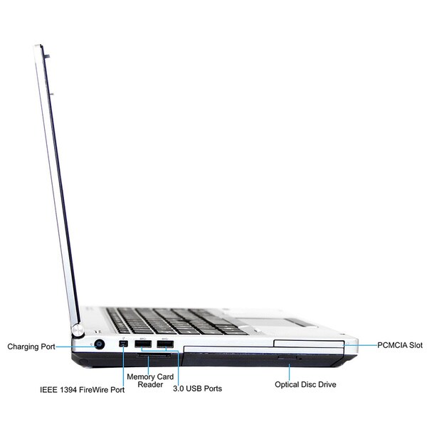 HP ELITEBOOK 8460P CORE I5-2.5 2ND GEN 2520M 8GB 750GB HDD DVDRW 14' display W7P64 (Refurbished)