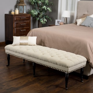 Christopher Knight Home Hastings Tufted Fabric Ottoman Bench