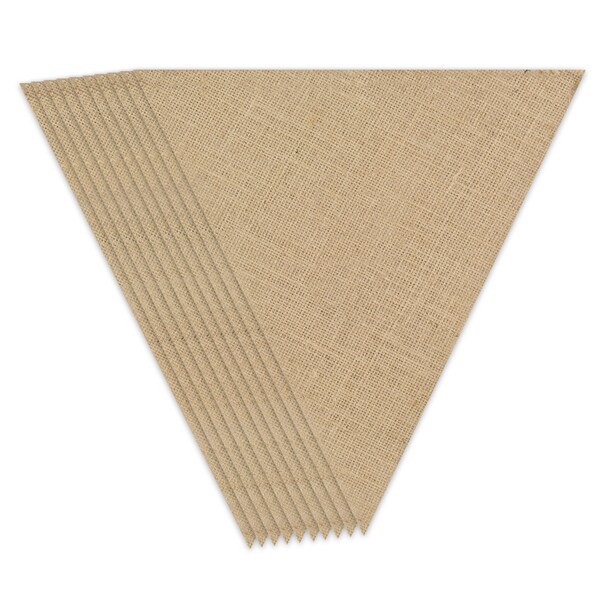 Burlap 10-piece 'V' Banner