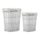 Home Basics 2-piece Wicker Laundry Hamper Set
