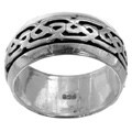 Sterling Silver Celtic Spinner Ring