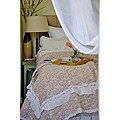 Addie Floral Ivory Quilt Set