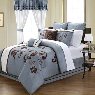Viola 24-piece Contemporary Floral Room in a Bag with Sheet Set