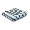 Bocasa French Stripes Baby Blue Blanket