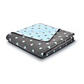 Bocasa Softly Dots Blue Blanket