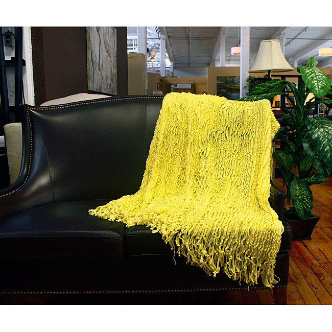 Charlotte Ruffled Yellow Throw Overstock Shopping Great Deals on Throws