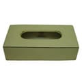 Cream Rectangular Porcelain Tissue Box