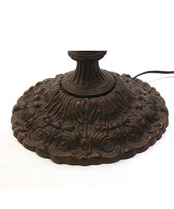 Tiffany-style Vintage Star Torchiere Lamp