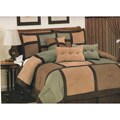 Daren 7-piece Microsuede Sage Comforter Set