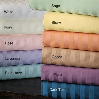 Delray Sateen 600 Thread Count Striped 6-piece Sheet Set